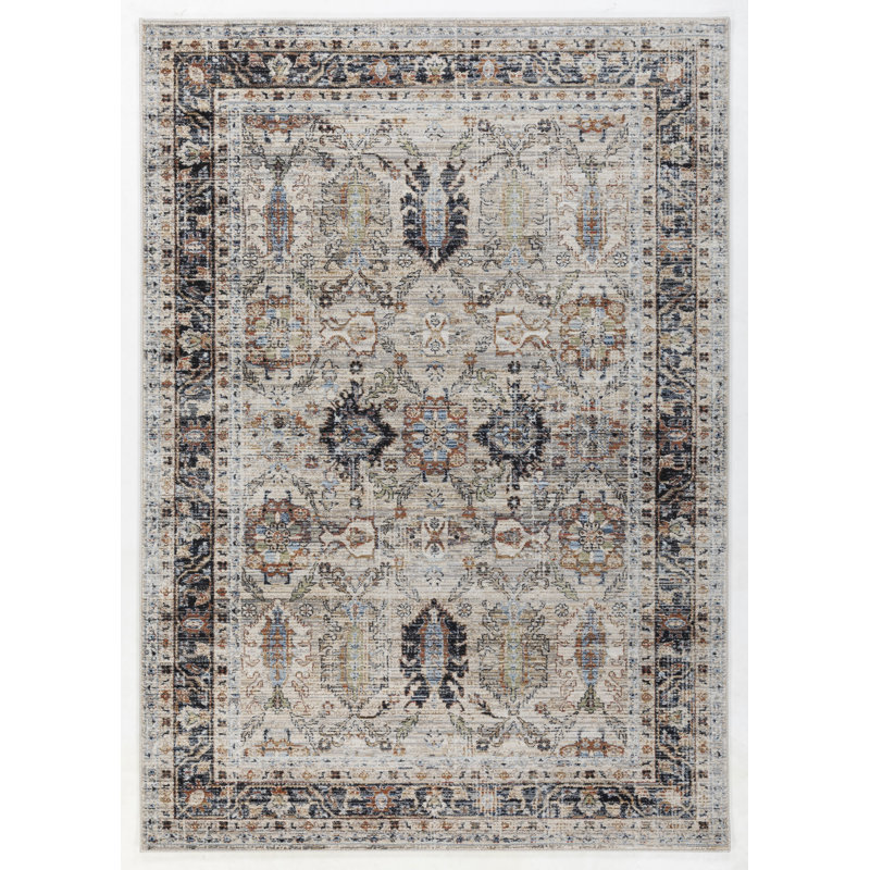 Tapis oriental gris anthracite Belknap Collection, 9 pi x 12 pi