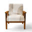 Abstract Minimalism Upholstered Chair - Beige Minimal - Neutral Shapes in Balance Side Chair-1890424909