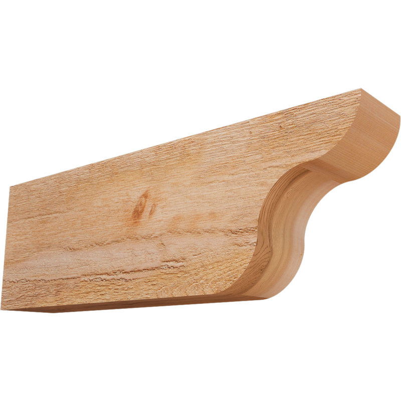 Queue de chevron Carmel, Cèdre rouge de l'Ouest, 8"H x 4"W x 24"L