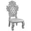 Chaise de salle à manger rembourrée en platine antique Bellanca (ensemble de 2)