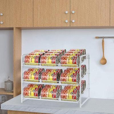 Can Rack Organizer, Stackable Can Storage Dispenser Holds up to 36 Cans for Kitchen Cabinet -  Prep & Savour, 9607914D525545C18F32BC5711F3CD69