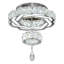 D15''x H13''2 niveaux argenté lustre de plafond en cristal goutte de pluie éclairage de température réglable pour le salon