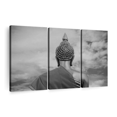 "Sculpture de Bouddha" sur toile