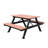 Outdoor HDPE Picnic Table Benches Set , Rectangle Patio Dining Table Bench Set, Anti-Rust Long Life Span-1380415377