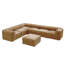 Canapé modulaire moderne 6 pièces avec rangement en chenille douce de style contemporain Cylindrica pour le salon-1976468008-1976468011
