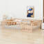 Structure de lit en bois avec clôture et porte-1988854178-1950790635