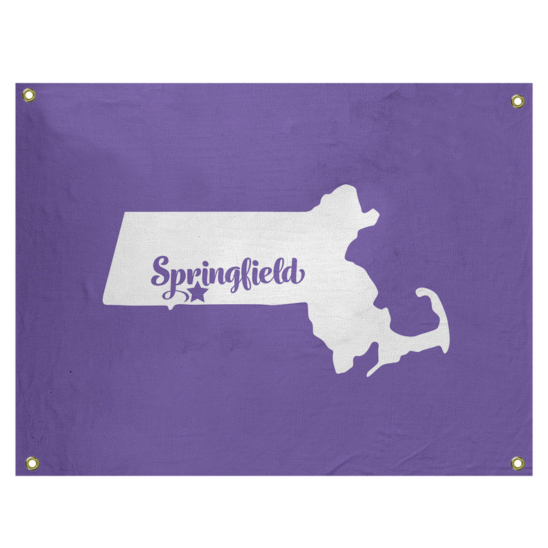 Tapisserie murale springfield massachusetts, H 50 po x l 59 po, Mauve