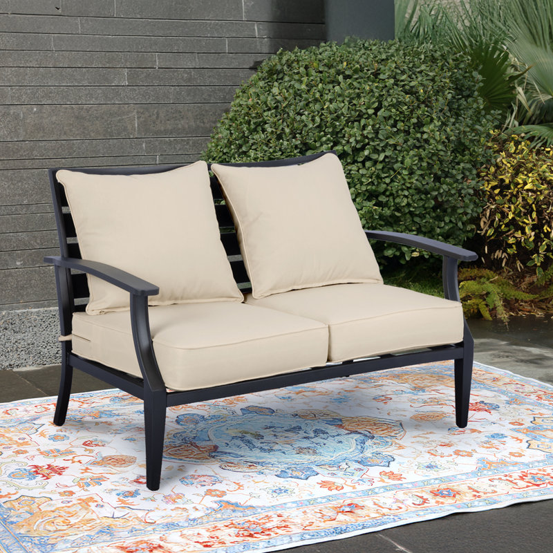 Outdoor Deep Seat Chair Cushion Set, 22" W x 24" D, Khaki