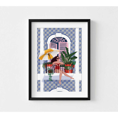 Balcon Sunbather - Illustration de l'été méditerranéen