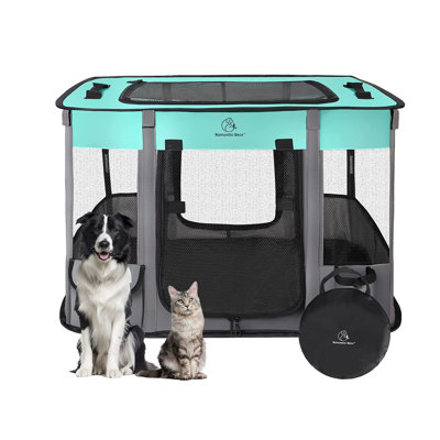 Portable Playpen with Carrying Case, Kennel Tent, Indoor Outdoor Travel Camping Use