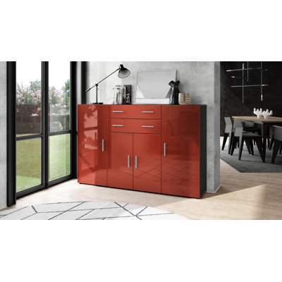 Mccammon 166 Cm Wide 2 Drawer Highboard