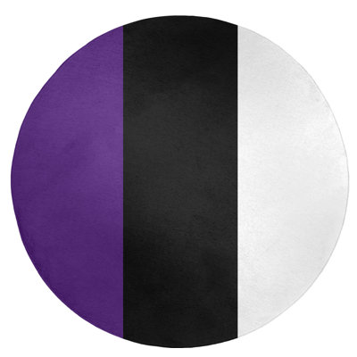 Tapis mauve/noir