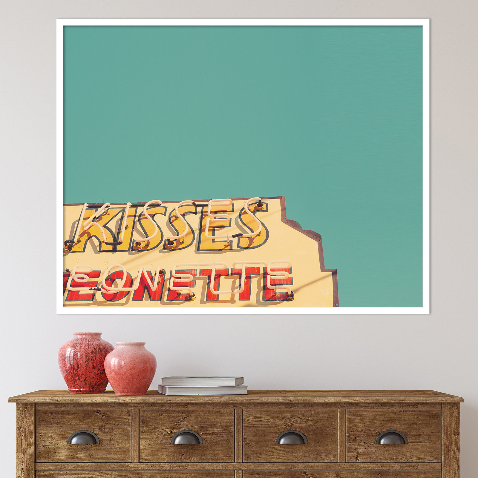 Kisses Photo Print by Robert Cadloff, 34.25" H x 43.25" W x 0.88" D, White