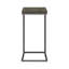 Expandable C-Shaped Side Table, Weathered Grey