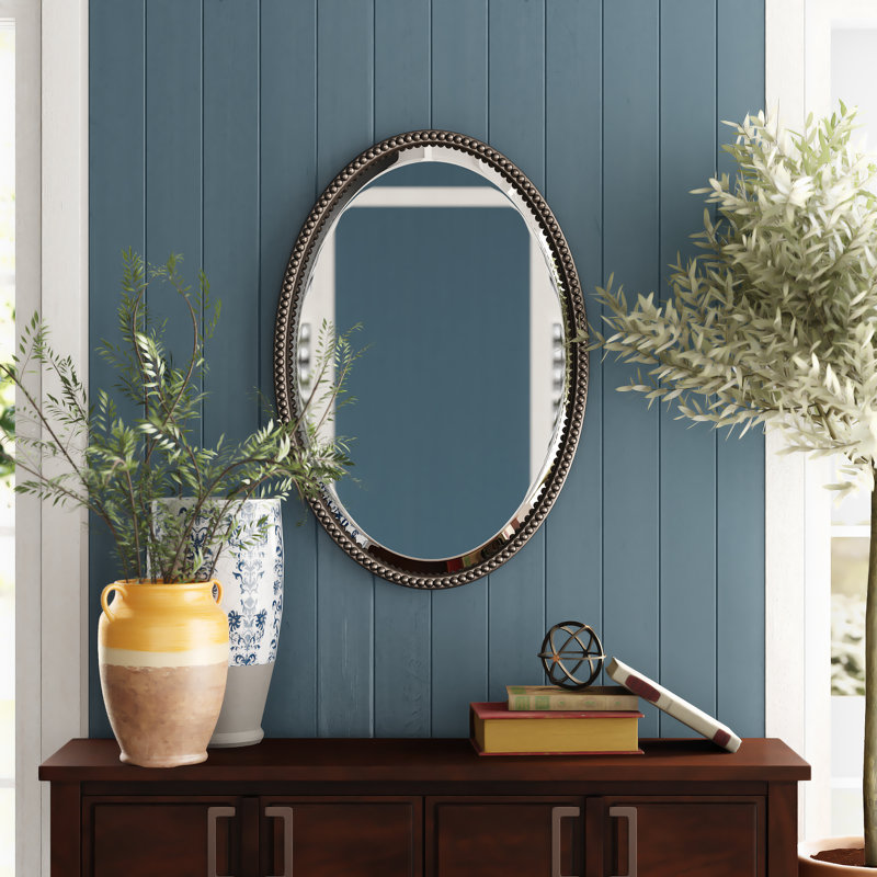 Dunigan Metal Wall Mirror, Oil Rubbed Bronze