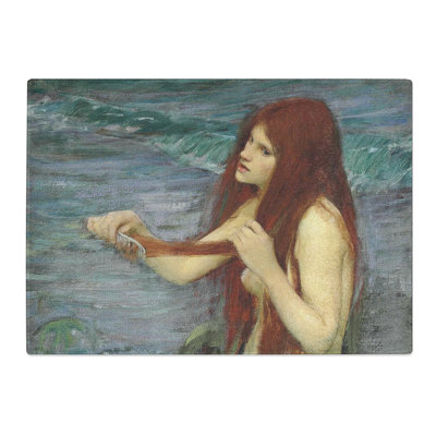 A Mermaid Vol.2 by John William Waterhouse Chopping Board