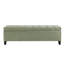 Repose-pieds rectangulaire en velours avec repose-pieds