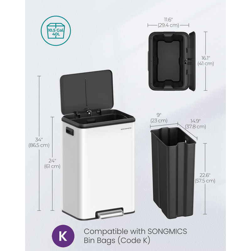 Step On Recycling Bin - 40L