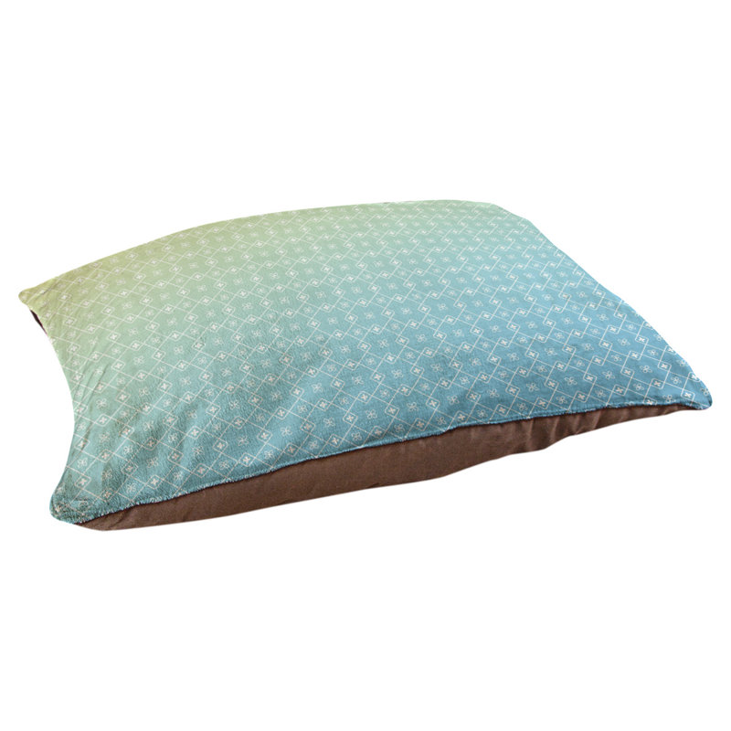 Coussin pour chien/classique à chariot Campion, Grand (l 50 po x P 40 po x H 17 po), Bleu / Jaune / Blanc