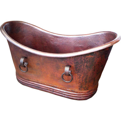 Isabella 67'' x 31'' Soaking Copper Bathtub