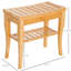 Long tabouret de spa avec rangement - crée une expérience de douche luxueuse avec tablette de 20,05 po compacte et sécuritaire pour la salle de bain