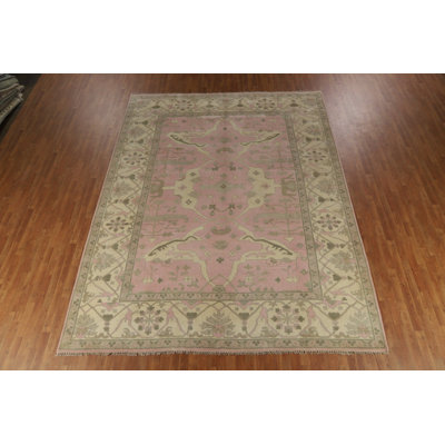 Handmade Pink Oushak Indian Area Rug 10x13
