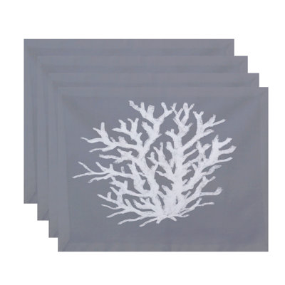 Ensemble de napperons 4 pièces Coral Corral