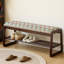 Banc de rangement rembourré pour chaussures