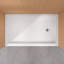 60 po X 36 po Base de douche en acrylique à seuil simple en acrylique avec plateau central et drain central en blanc