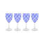 Black Check Acrylic Wine Goblets-123305760