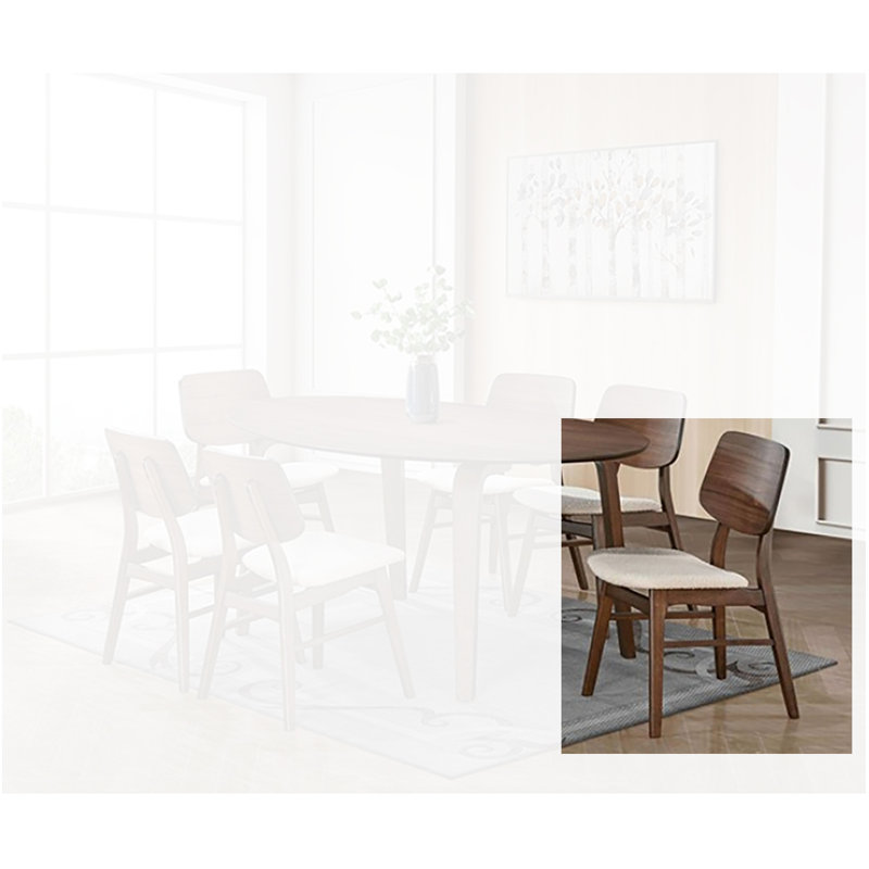 Chaise d'appoint Teo (ensemble de 2)