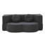 Le canapé-lit 2 en 1 pliant avec coussin se transforme facilement d'un canapé en lit simple pour des espaces de vie compacts.-129584122-129584121