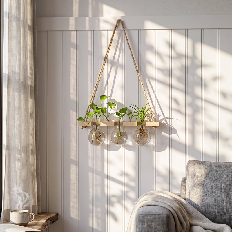 Glass Wall Vase - Set of 3