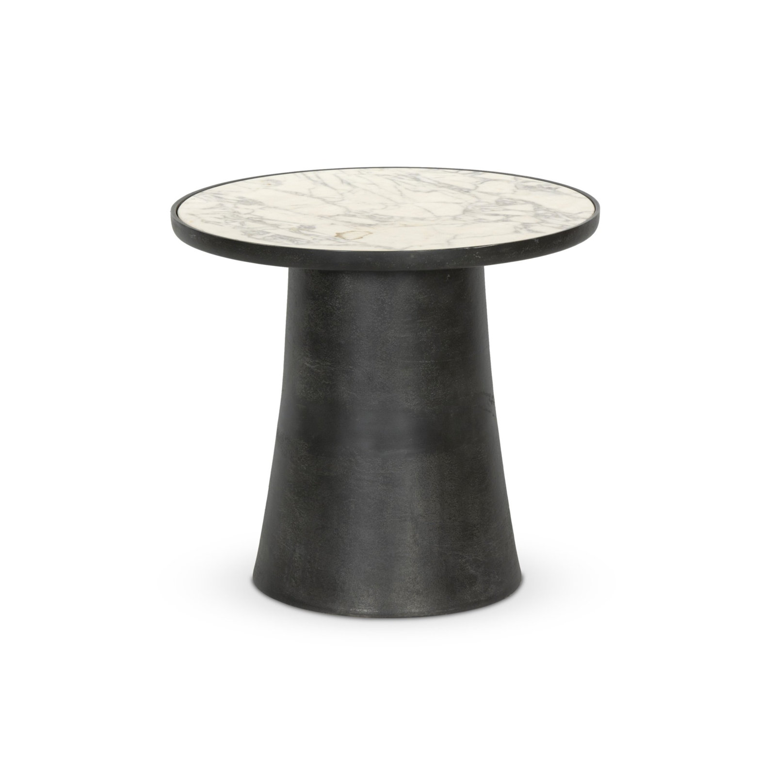 Certalich Marble Outdoor Table, 20" H x 22.5" W x 22.5" L