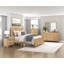 Cadre de lit Claudette en bois massif, format California King, avec placage imitation bois-114311289-114882679