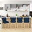 Tabouret de bar et de comptoir pivotant en bois massif Malakeh (ensemble de 1/2/4)-1275975469-1275975636-1276884711