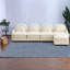 Canapé modulaire 4 places Cloud Comfort Teddy, canapé incurvé moderne pour la maison