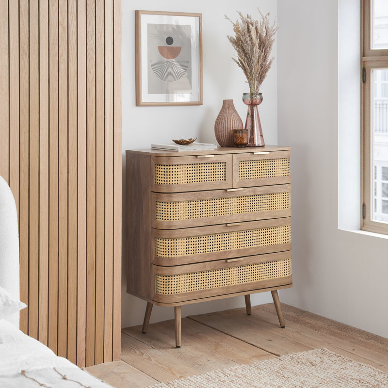 Amanni 85cm W Chest of Drawers, Oak