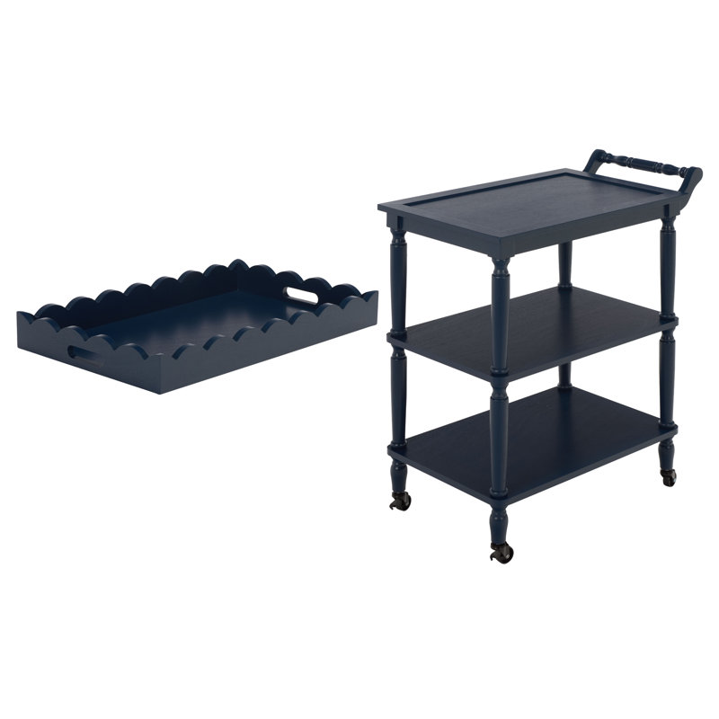 Table de bout Reinhart Aydah Emmeline, Bleu encre