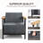 Coan Outdoor Patio Modern Style Metal Conversation Set Seating Group With Coffee Table-884457439