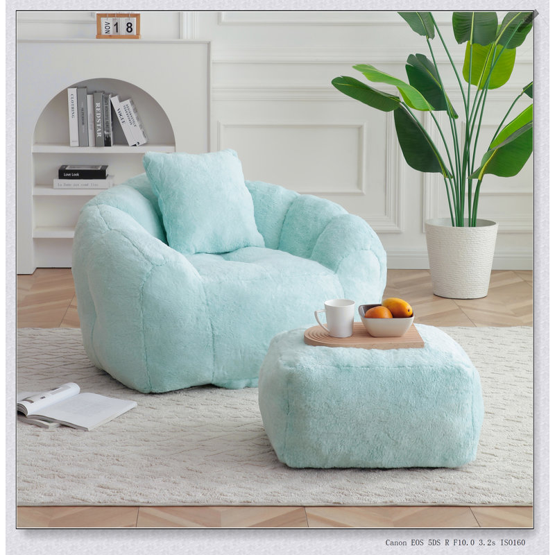 Fauteuil à billes Giant, Bleu clair