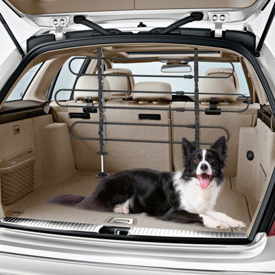 Fidelio Vehicle Pet Barrier, Adjustable Dog Divider Gate Car Barrier, 34''-60'' Wide, 30''-50'' Tall