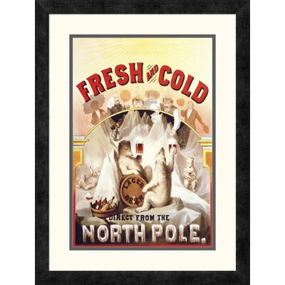 Fresh and Cold - Direct from the North Pole, 1877' by F. Klemm Framed Vintage Advertisement -  Global Gallery, DPF-341863-1218-119