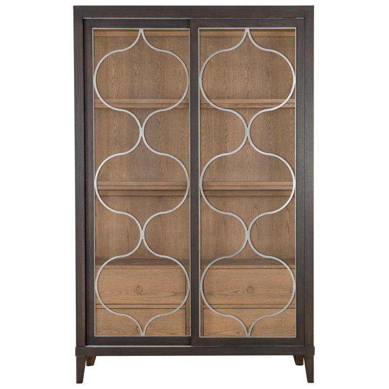 Thea Lighted Curio Cabinet