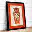 Geometric Tiger Art Deco - Framed Print-1225347699-1225347726