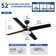 Ebern Designs 52" 4-Blade Ceiling Fan With Light Kit And Remote Control