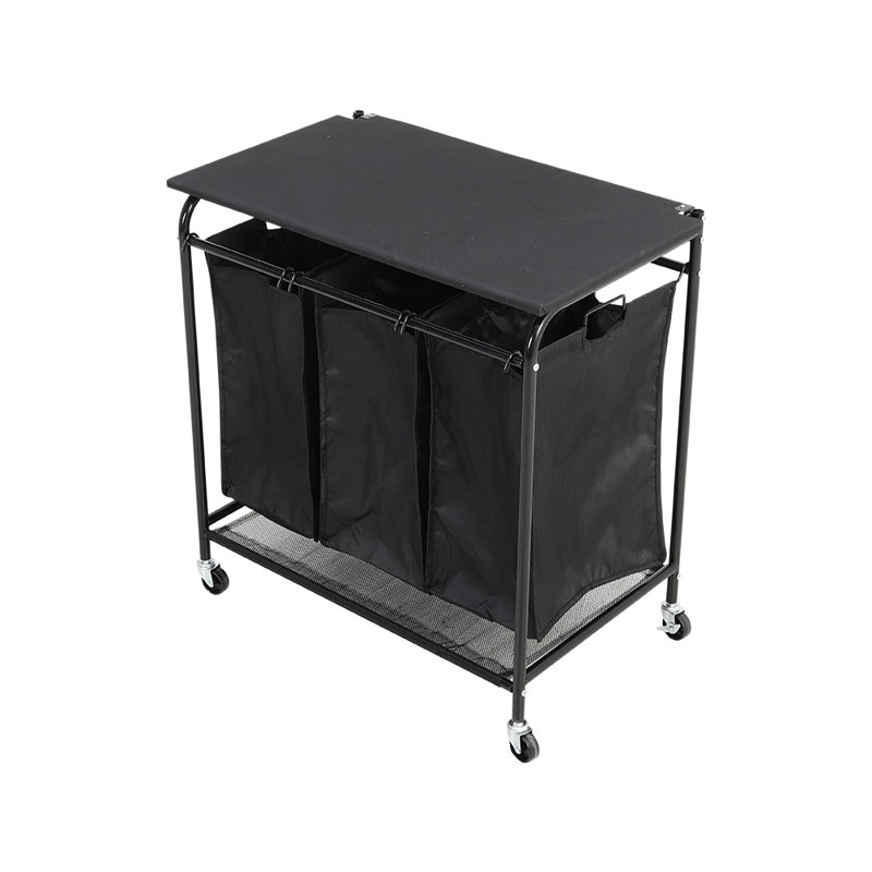 Rosembert Metal Laundry Room Organizer with Wheels