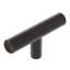 Bouton en T de la collection Bar Pulls - bouton d'armoire de 2 3/8 po x 1/2 po bronze rétro - quincaillerie minimaliste et contemporaine pour tiroirs et armoires-86855239