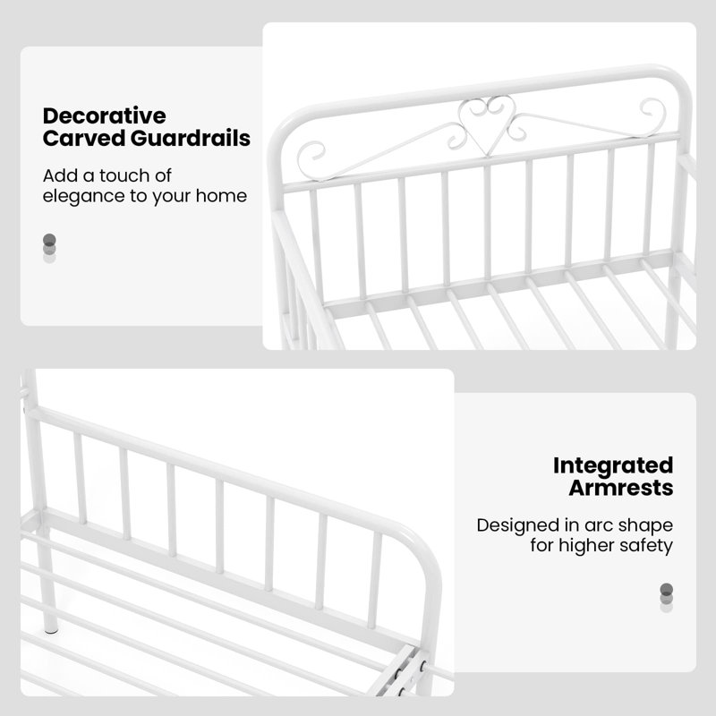 Metal Daybed, White