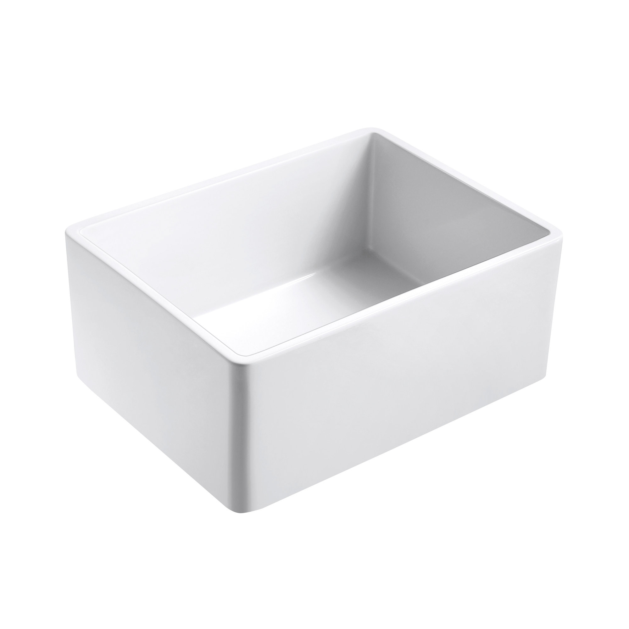 Floretta 27" L x 18" W Farmhouse Kitchen Sink with Sink Grid and Basket Strainer